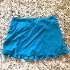 Lululemon blue pleated skirt skort 6